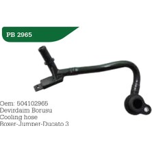 WPI Devirdaim Su Borusu Fiat Ducato 2006 Iveco Daıly 2006 2.3mjet