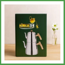 Soi Home Çelik Çaydanlık Seti (1.1l Üst + 2l Alt) Kendinden Süzgeçli Soı