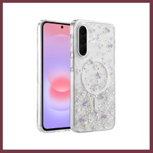 Storeşahin Onegif Samsung Galaxy A37 5g Uyumlu Misk Simli Magsafe Kapak - Desen 2 SHN0720