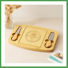 Soi Home Bambu Peynir Sunum Panosu 19X28,7X1,4 cm (2 Ahşap Bıçak) Soı