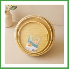 Soi Home Bambu Ahşap Yuvarlak Tepsi Seti 30/35/38 cm (3'lü) Soı