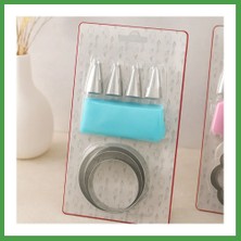 Soi Home Pasta Süsleme Seti 8 Parça (Krema Torbası, Metal Uçlar, Kurabiye Kalıpları) Soı