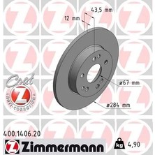 Zimmermann Fren Diski On Mercedes W124 S124 C124 (2 Adet)