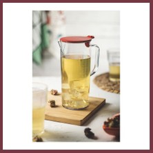 Storeşahin Akrilik Ölçekli 1 Lt Sürahi & Ölçü Kabı (Buzdolabı Kapak Rafına Sığar) SHN0720