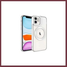 Storeşahin iPhone 11 Uyumlu Kılıf Kross Magneticsafe Kapak - Gümüş SHN0720