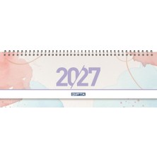 Gıpta 2027 Spiralli Masa Takvimi 12X33 cm 504-BTK