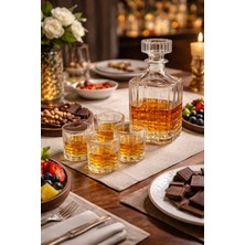 Madame Luda Premium Viski Bardağı-Kadehi/karaf Sürahi Takımı.seti.(6 Bardak+1 Karaf Şişe) 7 Parça Viski Seti.