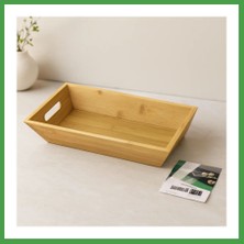 Soi Home Bambu Dikdörtgen Sunum Tepsisi 16X30X4.5 cm (Çift Kulplu) Soı