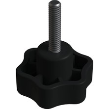 CATEKSSS Sıkma Ayar Vidası 50 mm M10X40 Polyemid Siyah - 54’lü Paket