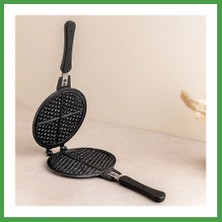 Soi Home 20 cm Granit Döküm Waffle Tava - Bakalit Saplı Soı