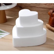 Uyar Strafor Kendin Yap 3 Katlı Kalpli Strafor Maket Pasta 25X20X15 cm