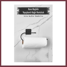 Storeşahin Yapışkanlı Kare Başlıklı Siyah Kağıt Havluluk SHN0720