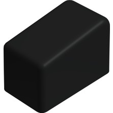 CATEKSSS Kaydırmaz Merdiven Ayağı Plastiği Merdiven Pabucu 20X40 mm Siyah - 22’li Paket