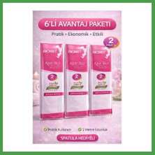 Soi Home Biowet Ağda Bezi 2 Metre Spatula Hediyeli Epilasyon Bezi Dayanıklı Tüy Dökme Bezi 6 Paket Soı
