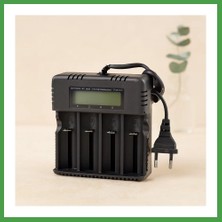 Soi Home 4 Yuvalı Li-Ion Pil Şarj Cihazı 3000MA 4.2V (18650/26650/16340 Uyumlu) Soı