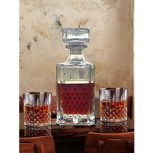 Madame Luda Vip-Lüx-Kutulu-7 Parça Viski Takımı-Hediye SETI.(750 Ml.karaf SÜRAHİ+340 Ml.6 Adet Viski Bardağı)