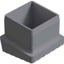 CATEKSSS 25X25 mm 10 Dereceli Iç Profil Tapası RAL7035 - 55’li Paket