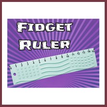 Storeşahin 3D Baskı Dokunsal Fidget Cetveli - Kabartmalı Stres ve Odaklanma Oyuncağı - Mint SHN0720