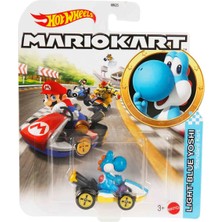 Hot Wheels Mario Kart Karakter Araçlar GBG25 GBG35 Light-Blue Yoshi-Standart Kart