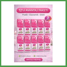 Soi Home Biowet Ağda Bezi 2 Metre Spatula Hediyeli Epilasyon Bezi Dayanıklı Tüy Dökme Bezi 12 Paket Soı