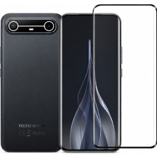 Tekno Grup Tecno Spark Slim 5g Kavisli Cam Ekran Koruyucu Komple Yapışır Hd Temperli Sert Cam