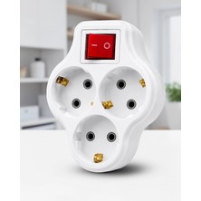 Nemere 3 Lü Anahtarlı Priz Çoğaltıcı UCZZDLYN3LUANAHTARLIGOLYAT