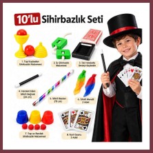 Storeşahin 10 Parçalı Çocuk Sihirbazlık Seti – Sihirli Değnek, Baston ve Sihir Oyunları SHN0720