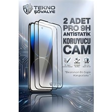 Tekno Şövalye (2 Adet) Mi 17 Pro Max Tam Kaplayan Antistatik 9h Ekran Koruyucu Cam (Iphone Model Değildir)
