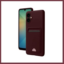 Storeşahin Samsung Galaxy A07 4g Kelvin Kartvizitli Silikon - Bordo SHN0720