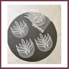 Storeşahin 6 Lı Dantel Kahve Sunumluğu 15X15 cm Asorti Desenli Dekoratif Bardak Altlığı SHN0720