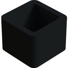 CATEKSSS Sessiz Tip Sandalye Pabucu Masa Sandalye Zemin Koruyucu 30X30 mm Siyah - 46’lı Paket