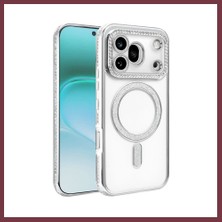 Storeşahin Huawei Honor 600 Pro Joke Simli Magneticsafe Kılıf - Gümüş SHN0720