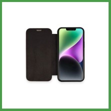 Soi Home iPhone 12 Uyumlu Kılıf Dolpin Kapaklı - Siyah Soı