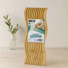 Herşey Trend Bambu Servis Sunum Tahtası 17X39X1.5 cm (Çift Yüzlü Dalgalı/kanallı)
