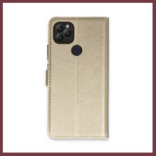 Storeşahin General Mobile Gm 22 Kılıf Trend S Plus Kapaklı Kılıf - Gold SHN0720