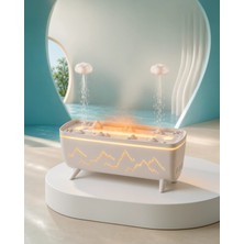 Nemere Hava Nemlendirici ve Aromaterapi Difüzörü 280 ml Yağmur Efekti LED Işıklı