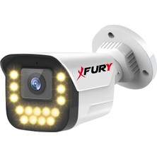 Fury 1 Li 15 Warm LED Gece Renkli Görüş Su Geçirmez Güvenlik Kamerası Seti 320GB