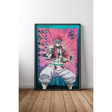Akaza Upper Rank Threes Menace Çerçeveli Tablo Poster Salon Duvar Dekoru Hediye