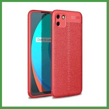 Soi Home Realme C11 Uyumlu Kılıf Auto Focus Kapak - Kırmızı Soı