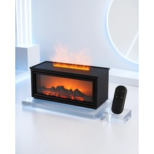 Nemere Dekoratif Şömine Görünümlü Nemlendirici 40 Db Uzaktan Kumandalı LED Işıklı