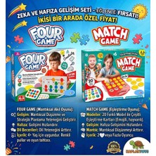 Kaplantoys Four Game Mantık Oyunu ve Match Game Eşleştirme Oyunu