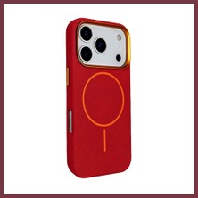 Storeşahin Joko iPhone 18 Pro Max Uyumlu/17 Pro Max Luno Deri Magsafe Kapak - Bordo SHN0720