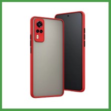 Soi Home Vivo Y53S Uyumlu Kılıf Montreal Silikon Kapak - Kırmızı Soı