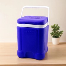 Herşey Trend 20L Mavi Kare Plastik Buzluk - Taşıma Kulplu
