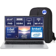 Acer Aspire Go 15 AG15-72P NX.JRREY.001EP2 Core5 120U 16GBRAM 1tbssd 15.6 Fhd Windows 11 Pro + Elektropasaj Çanta