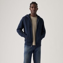 Levi's The Orıgınal Erkek Kapüşonlu Fermuarlı Lacivert Sweatshirt 34584-0048