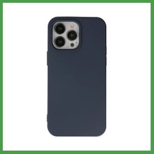 Soi Home iPhone 14 Pro Uyumlu Kılıf Nano Içi Kadife Silikon - Lacivert Soı