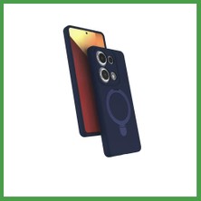 Soi Home Redmi Note 13 Pro 4g Uyumlu Regal Magsafe Standlı Kapak - Lacivert Soı
