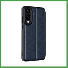 Soi Home Samsung Galaxy S25 Uyumlu Edge Flip Cover - Lacivert Soı