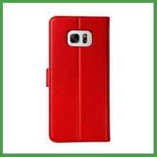 Soi Home Samsung Galaxy S7 Uyumlu Edge Trend S Plus Kapaklı Kılıf - Kırmızı Soı